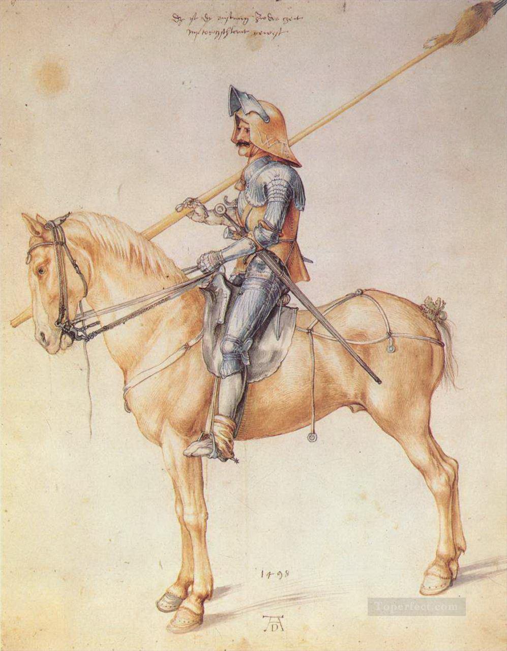 Knight On Horseback Albrecht Durer Oil Paintings